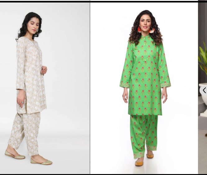 Top Brands Selling Self-print Ladies Suits in Pakistan